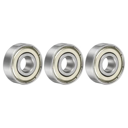 uxcell 1603ZZ Deep Groove Ball Bearing, 3pcs 5/16" x 7/8" x 9/32" Hign Carbon Chrome Steel Z2 Double Metal Sealed Bearing (P6) - size: 1603ZZ 5/16" x 7/8" x 9/32"