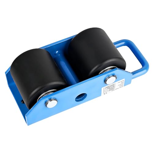 Fixed Machinery Skates for Machine Moving 5500 lbs, 2 Nylon Rollers