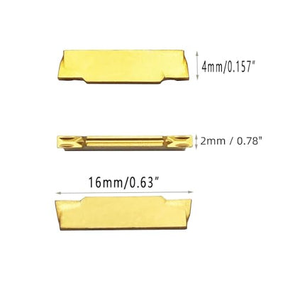 12PCS 1/2” Grooving Tool Holder MGEHR1212-2 with MGMN200 Grooving Insert Cut Off Parting Tools Turning Insert Carbide Insert for Steel Grooving Width 0.78" - color: 1/2" Groovinng holder + MGMN200