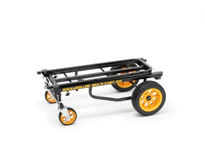 Rock-N-Roller R10RT (Max) 8-in-1 Folding Multi-Cart/Hand Truck/Dolly/Platform Cart/34" to 52" Telescoping Frame/500 lbs. Load Capacity, Black - style: R10RT