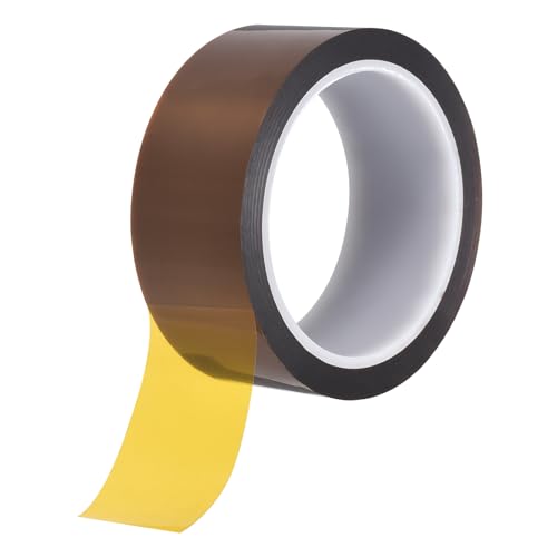 uxcell Heat Tape,40mmx33m(108ft) Heat Transfer Tape(0.08mm T,Brown) - size: 40mm