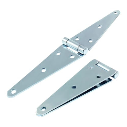 Hordion 4Pcs Strap Hinge Shed Door Hinges, 6 Inch Heavy Duty Gate Hinges - size: 6 Inch, 4Pcs