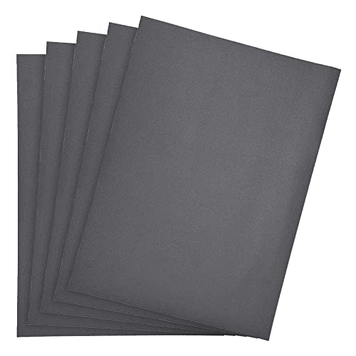 uxcell 600 Grits Sanding Sheets 9-inch x 11-inch Wet Dry Silicon Carbide Sandpaper for Wood Furniture Metal Polishing 5pcs - style: 600 Grit