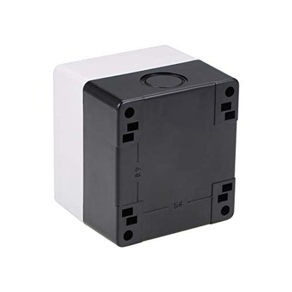uxcell Push Button Switch Control Station Box 22mm 1 Button Holes White and Black - size: White-Black(1 Hole)