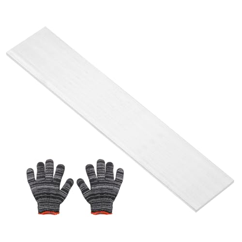 uxcell Square Aluminum Flat Bar with Gloves 0.08"x3"x12"/2x80x305mm - size: 0.08" x 3" x 12"/2 x 80 x 305mm