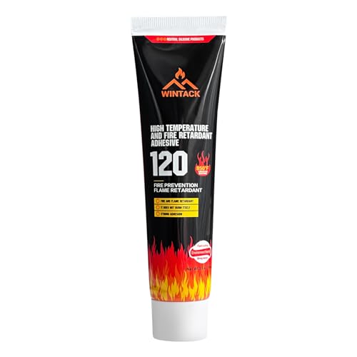 Wood Stove Door Gasket Cement, 850°F RTV High Heat Silicone Sealant, High Temperature Resistance Silicone Material Adhesive, Black, 100ml