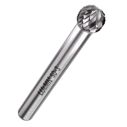 LU&MN SD-3 Tungsten Carbide Burr, 3/8" Head 1/4" Shank, 1 Pcs - size: SD-3