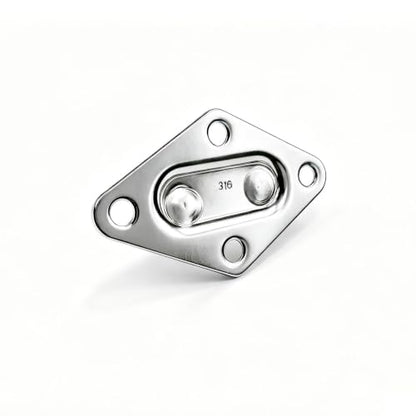 4 Pcs 316 Stainless Steel Ceiling Hook Pad Eye Plate