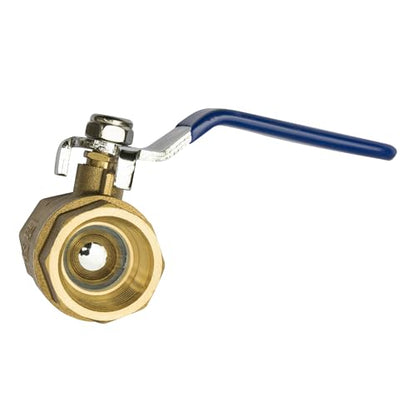 3/4 Inch Brass Ball Valve, Full Port Heavy Duty Gas Shut Off Valve NPT, for Natural Gas & Propane (NG & LPG), with Blue Locking Handle, Industrial Commercial Use