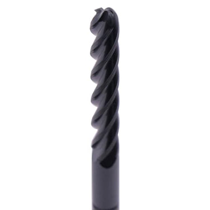 2Pcs 3/16" 4 Flute Solid Carbide Long Ball Nose End Mill Set, AlTiN Coated - size: 3/16 in
