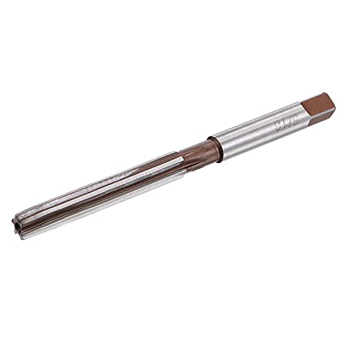 uxcell 5/16" Hand Reamer H8 Accuracy Alloy Tool Steel 6 Flutes Straight Shank Milling Cutter Tool - size: 5/16"