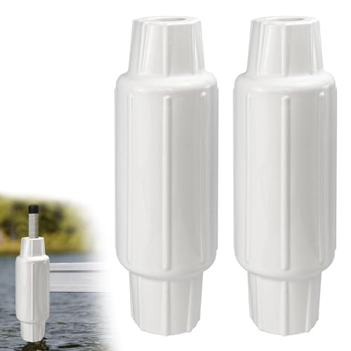 Dock Bumpers for Poles/Post, Boat Dock Bumpers Fenders - color: White-2pk, size: 17.6 Inch Length
