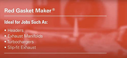 Permatex Optimum Red High Temperature Gasket Maker 13 oz - size: 13 Fl Oz., style: Optimum