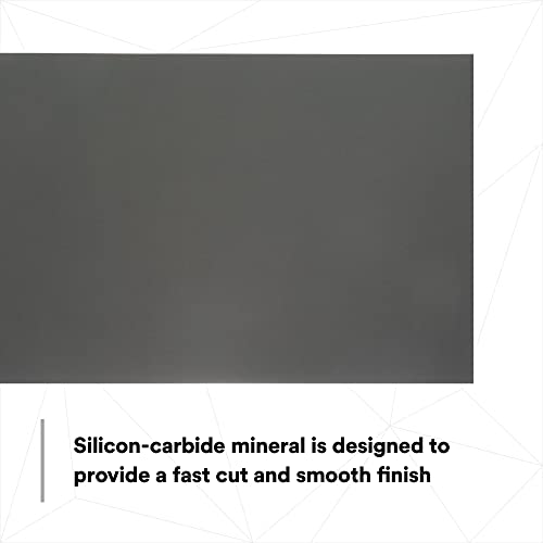 3M Wetordry Abrasive Sheet, 02624, 2000+ Grade, 5 1/2 in x 9 in - size: 5 1/2 in x 9 in