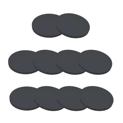 PATIKIL Rubber Solid Discs Washers, 10 Pcs 5mm OD x 1mm Thick Rubber Round Gasket Pad Bushings Spacer Washer for DIY Gasket Craft, Black - size: 5mm x 1mm