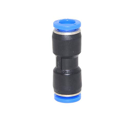 Beduan Push to Connect Fitting, 5/32" Tube OD Pneumatic Quick Adapter Tubing Air Hose Line Pipe Fitting (Pack of 12) - size: 4mm (12Pcs)