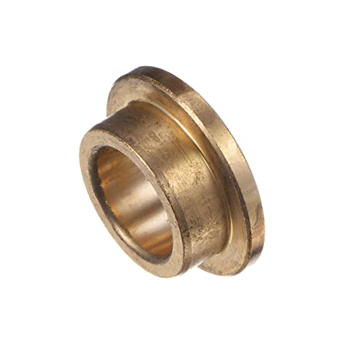 HARFINGTON Flange Bearing Sleeve 15mm Bore 21mm OD 10mm Length 3mm Flange Thickness Bronze Bushing Self-Lubricating Bushings Sleeve for Industrial Equipment - size: 15mmx21mmx10mm