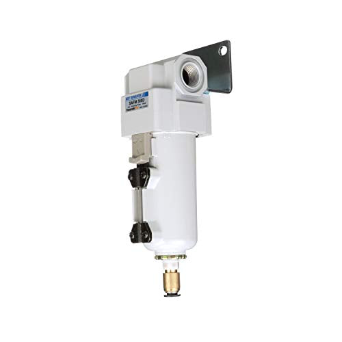 PneumaticPlus SAFM300-N03BD-MEP Coalescing Filter 3/8" NPT, 0.1 Micron - size: 3/8" NPT, style: Metal Bowl - Auto Drain
