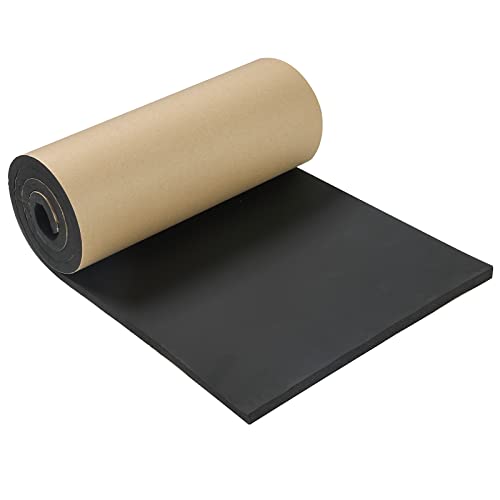 MYFULLY Sponge Neoprene Roll with Adhesive (1/2" T x 12" W x 54" L) - size: 1/2" Thick x12" Wide x 54" Long
