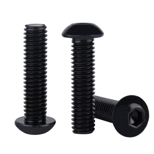 5/16-18 x 3/4" Button Head Screws Socket Cap Bolts 304 Stainless Steel 18-8, Allen Hex Drive, UNC Fully Machine Thread, 10Pcs Black - color: Black, size: 5/16-18 x 3/4" (10PCS)