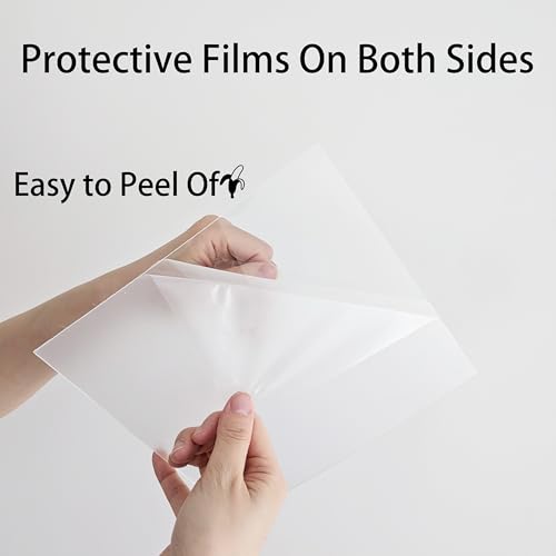 5 Pack 9"x9" Plexiglass Panels 3mm (1/8") Thick Transparent Acrylic Sheets with Protective Film for Picture Frame Art Design, DIY Craft, Signage, Display, and Home Projects - size: 9"x9" 3mm