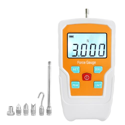 Digital Force Gauge Push and Pull Meter Dynamometer Tension Pressure Tester Thrust Meter Compression Load Plug Force Destructive Tests 3N/0.3kg/0.65lb - size: 0.65LB 3N