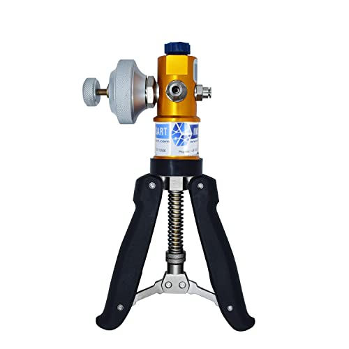 Hand Operated Pressure and Vacuum Calibrator (Range: -13 to 435 PSI) (Only Hand Pump) for Calibration Labs, Field Calibration and Pressure Gauge Calibration | Model: AI-DP1-2200 - size: AI-DP1-2200 Only hand pump