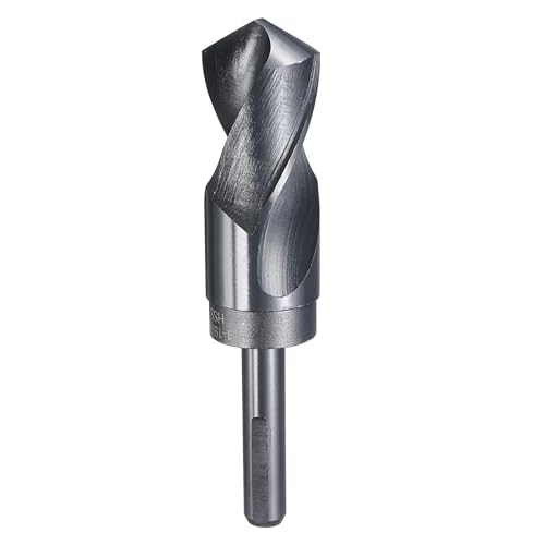 HARFINGTON 1-19/64" Drill Bit 1/2" Reduced Shank 3-Flat 4241 HSS 118° - size: 1-19/64" with 1/2" Shank