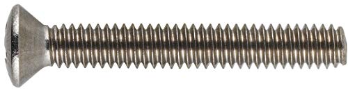 Hillman 44132 10-24 x 4-Inch Oval Head Phillips Machine Screw, Stainless Steel, 15-Pack