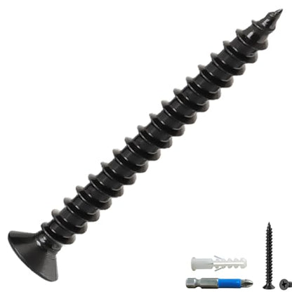 Wood Screws, Flat Head Phillips Self Tapping Screw, #10 x 2 Inch, 44 Pcs - size: #10 x 2"