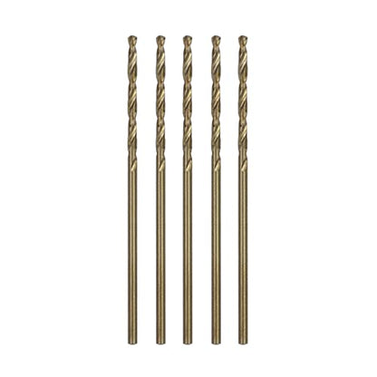 1/16 Inch Cobalt Drill Bit Set - 5pcs M35 Metal Bits With Split Point Tip for Steel, Hard Metal, Cast Iron (1/16" x 1-3/4") - size: 1/16 in (5-Piece Set)