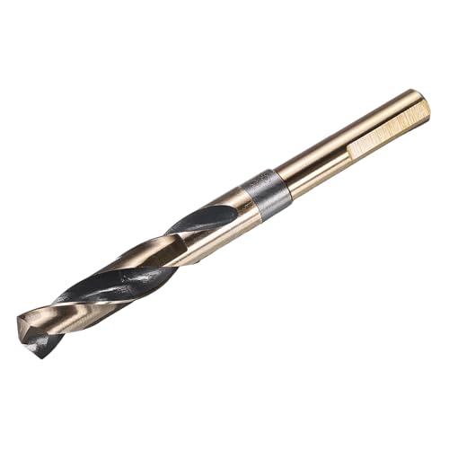 uxcell 19/32" Drill Bit 1/2" Reduced Shank 3-Flat M35 5% Cobalt HSS - size: 19/32" with 1/2" Shank