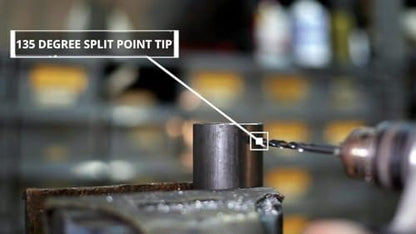 Drill America 5 Piece High Speed Steel Black and Gold Reduced Shank Drill Bit Set in Plastic Pouch Case (9/16" - 1 "), POU Series - size: 9/16" - 1", style: 1/2" Shank