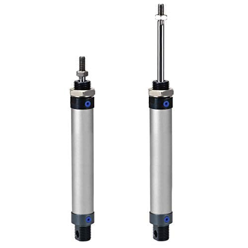 uxcell Pneumatic Air Cylinder MAL16 X 125,16mm Bore 125mm Stoke M6,Single Rod Double Action - size: 16 x 125mm