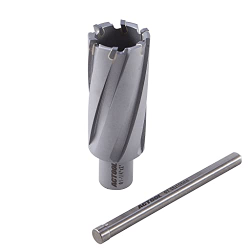 1-1/4'' Diameter x 2'' Depth of Cut Carbide Tipped TCT ANNULAR Cutter with 3/4'' Weldon Shank - size: 1-1/4'' x 2''