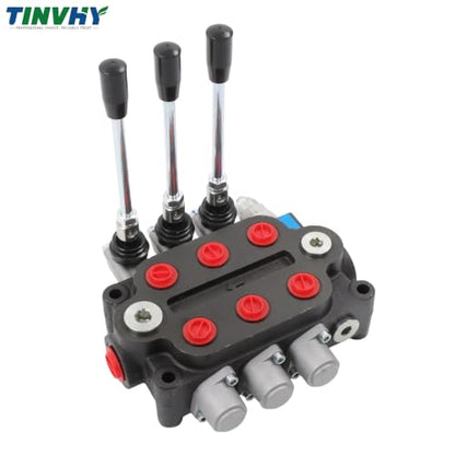 3 Spool 25GPM Hydraulic Directional Control Valve 3000PSI