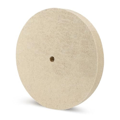 Wool Buffing Wheel 5/8 Inch Arbor Hole Wool Felt Polishing Wheel for Stainless Steel Metal Fits Bench & Die Grinder