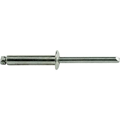 Fastenere Pop Rivets - 3/16" x 3/4" (25pcs) Heavy Duty, Open-End, Stainless Steel, Dome-Head Blind Rivets, Corrosion-Resistant, High Tensile & Shear Strength, 6-12 Gap 0.626"-0.750" - size: 3/16" x 3/4" (6-12) (25 Pack)