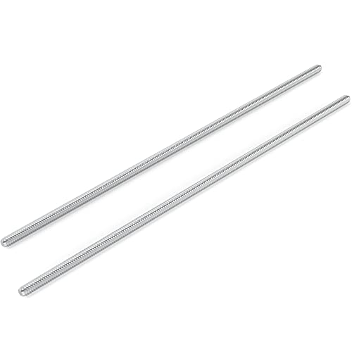 TAISHER 2PCS 304 Stainless Steel Fully Threaded Rod，1/4"-20 Long Threaded Screw 12" Length Right Hand Threads - size: 1/4"-20