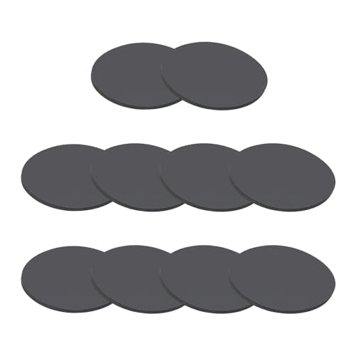 PATIKIL Rubber Solid Discs Washers, 10 Pcs 20mm OD x 1mm Thick Rubber Round Gasket Pad Bushings Spacer Washer for DIY Gasket Craft, Black - size: 20mm x 1mm