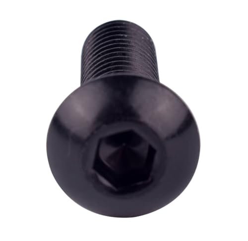 6-32 x 1 Button Head Socket Cap Bolts Screws (1/4" to 2" Available), 304 Stainless Steel 18-8, Black Exterior Finish, Allen Hex Drive, Fully Thread, 40Pcs - size: 6-32 x 1" (40 PCS)