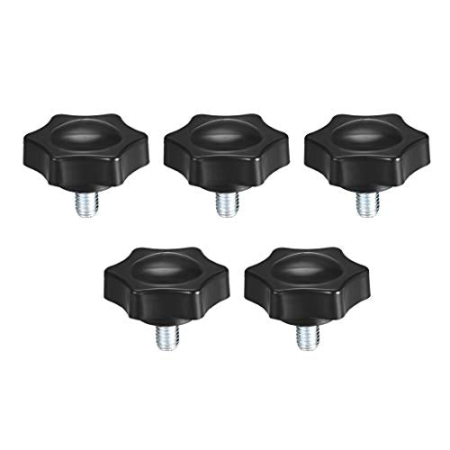 uxcell Clamping Handle Screw Knobs Handle Star Knob M6 x 10mm Male Thread 5pcs - size: M6*10