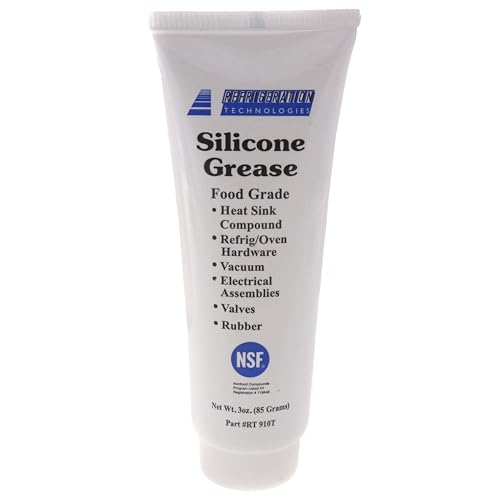 Refrigeration Technologies Viper Silicone Grease 3 oz RT910T Food Grade Water Resistant Repellant Heat Sink Compound Refrigerator Oven Hardware Vacuum Electrical Assemblies Valves Rubber (1 Pack)