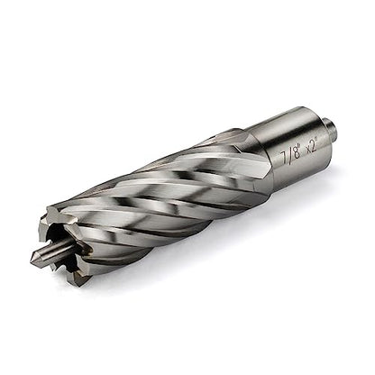 Annular Cutter JESTUOUS 3/4 Inch Weldon Shank 7/8 Cut Dia 2 Cut Depth