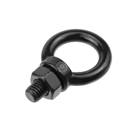 Antrader Eye Bolts with Nuts,M10 Machinery Shoulder Lifting Eye Bolt,Black - size: M10