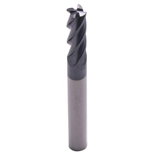 4 Flute Solid Carbide Square End Mill Set(5Pcs, 1/4in), AlTiN Coated - size: 1/4 in