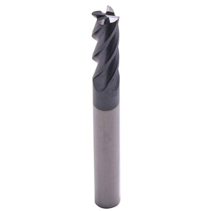 4 Flute Solid Carbide Square End Mill Set(5Pcs, 1/4in), AlTiN Coated - size: 1/4 in