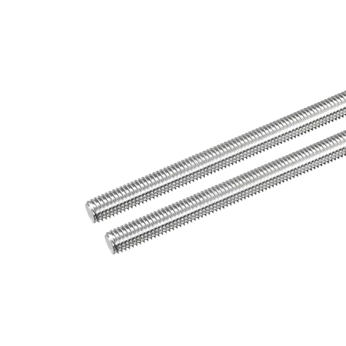 TOP-VIGOR 2Pcs M8-1.25 x 140mm Length Fully Threaded Rod, 304 Stainless Steel Right Hand Threaded Rods, Fully Studding Rod Bar for Anchor Bolts, Clamps, Hangers and U-Bolts - size: M8 x 140mm