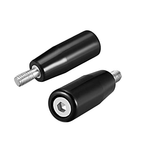uxcell 5 Pcs Revolving Handwheel Machine Handle M8x50 Male Threaded Stem 2-inch Length for Milling Machine - size: M8