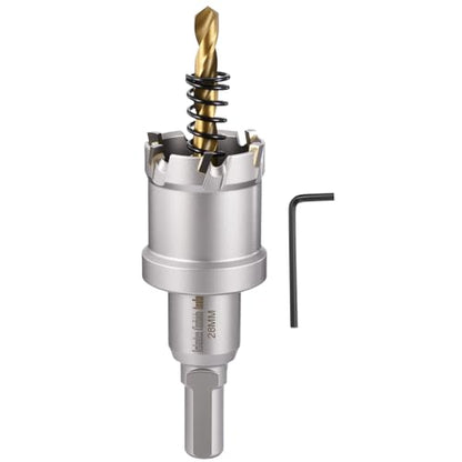 1-3/32" 28mm Hole Saw Tungsten Carbide TCT Hole Cutter W/Drill Bit - size: 28mm (1-3/32")